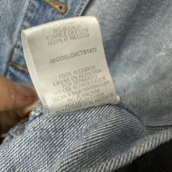 Judith March “Brunette” Distressed Rainbow Jean Jacket Small - Picture 8 of 10